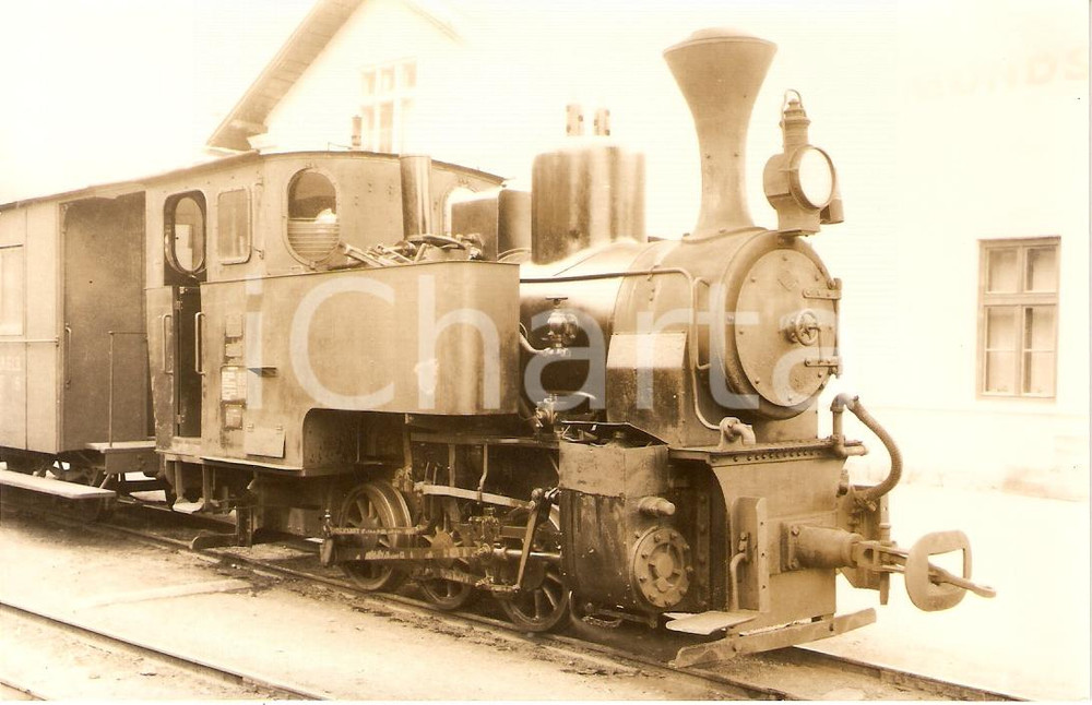 Cartolina originale da collezione 1970 ca MONDSEE AUSTRIA Salzkammergut lokalbahn SKGLB Locomotiva 30 Foto seriale 1
