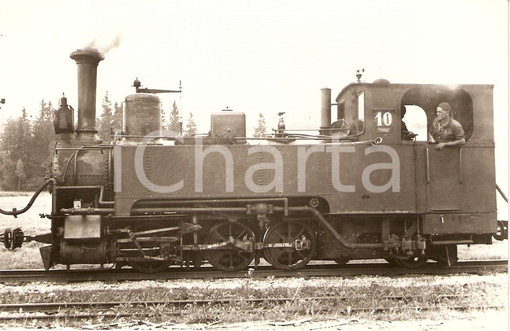 Cartolina originale da collezione 1970 ca AUSTRIA Salzkammergut Lokalbahn SKGLB Locomotiva 10 Cartolina ANIMATA 1