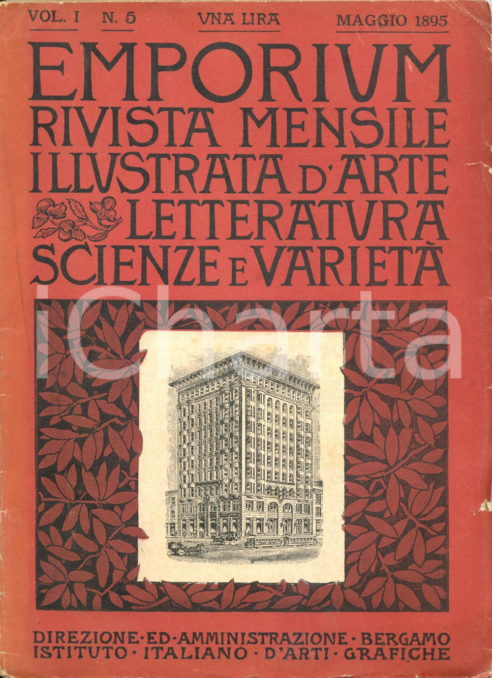 Giornale, rivista storica 1895 EMPORIUM Luca BELTRAMI Ambrogio Fossano detto BERGOGNONE Rivista 1