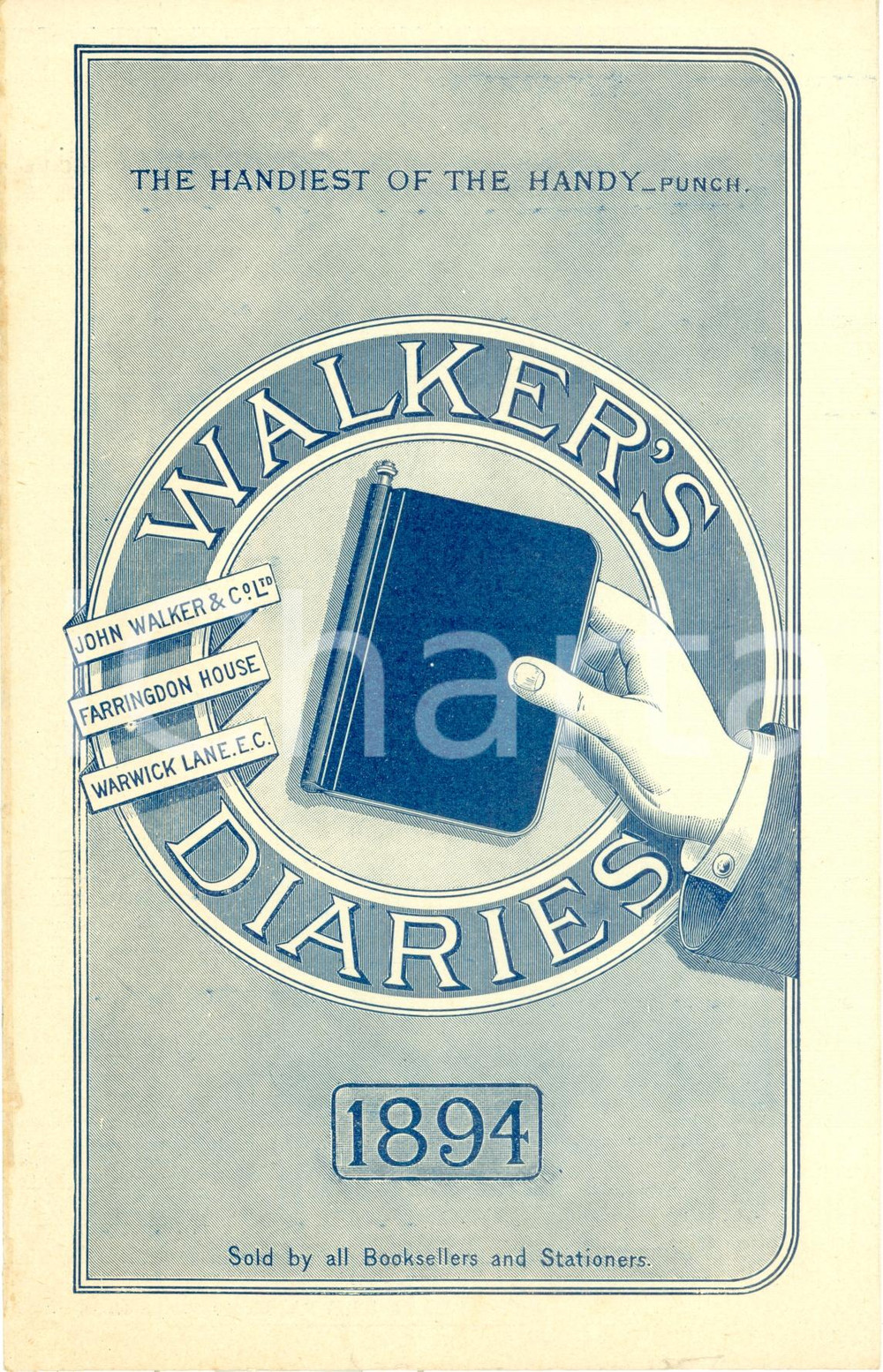 Materiale pubblicitario d’epoca 1894 LONDON John WALKER & Co. WALKERS  DIARIES Opuscolo ILLUSTRATO 1