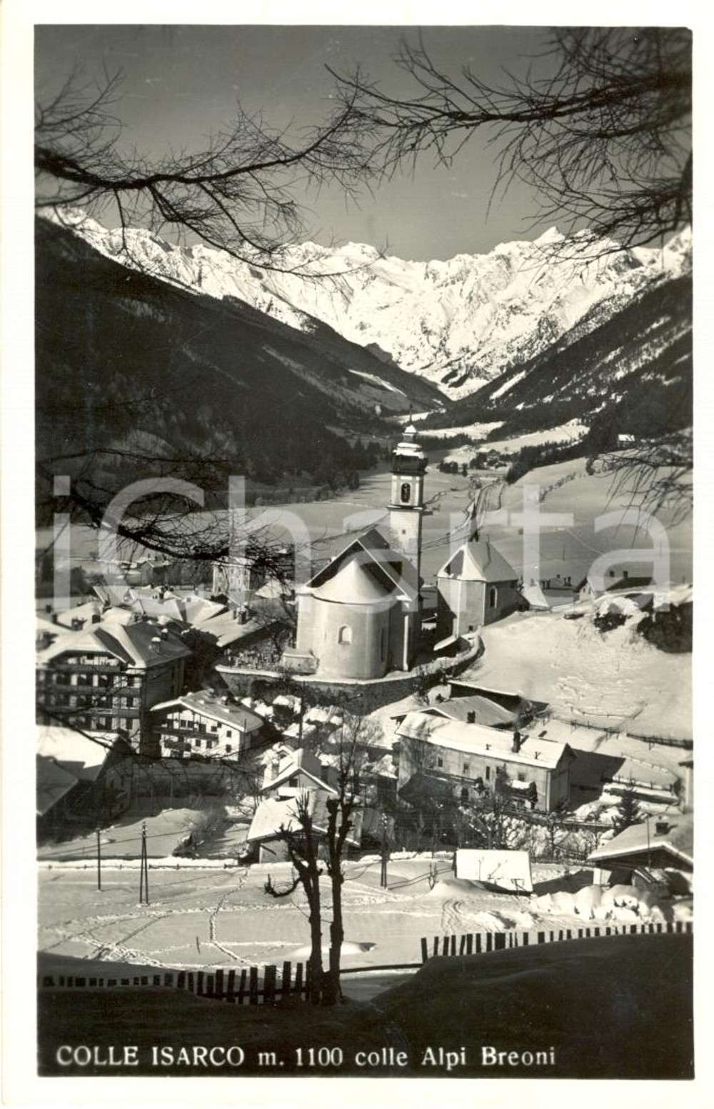 Cartolina originale da collezione 1949 COLLE ISARCO BZ Panorama  Colle ALPI BREONI Cartolina postale FP VG 1