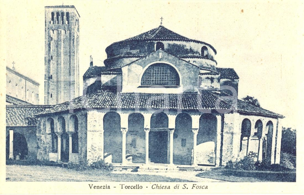 Cartolina originale da collezione 1915 ca VENEZIA Veduta Chiesa SANTA FOSCA al TORCELLO Cartolina postale FP NV 1