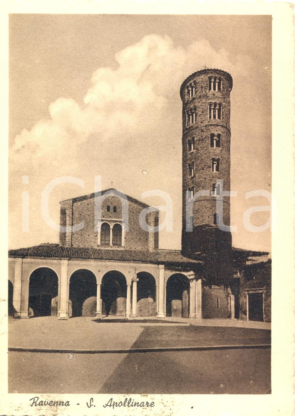 Cartolina originale da collezione 1949 RAVENNA Veduta della Chiesa di SANT APOLLINARE NUOVO Cartolina postale FG 1