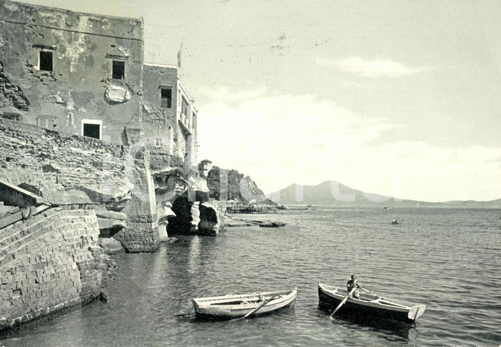 Cartolina originale da collezione 1963 NAPOLI Veduta della FENESTRELLA a Marechiaro Cartolina animata FG VG 1