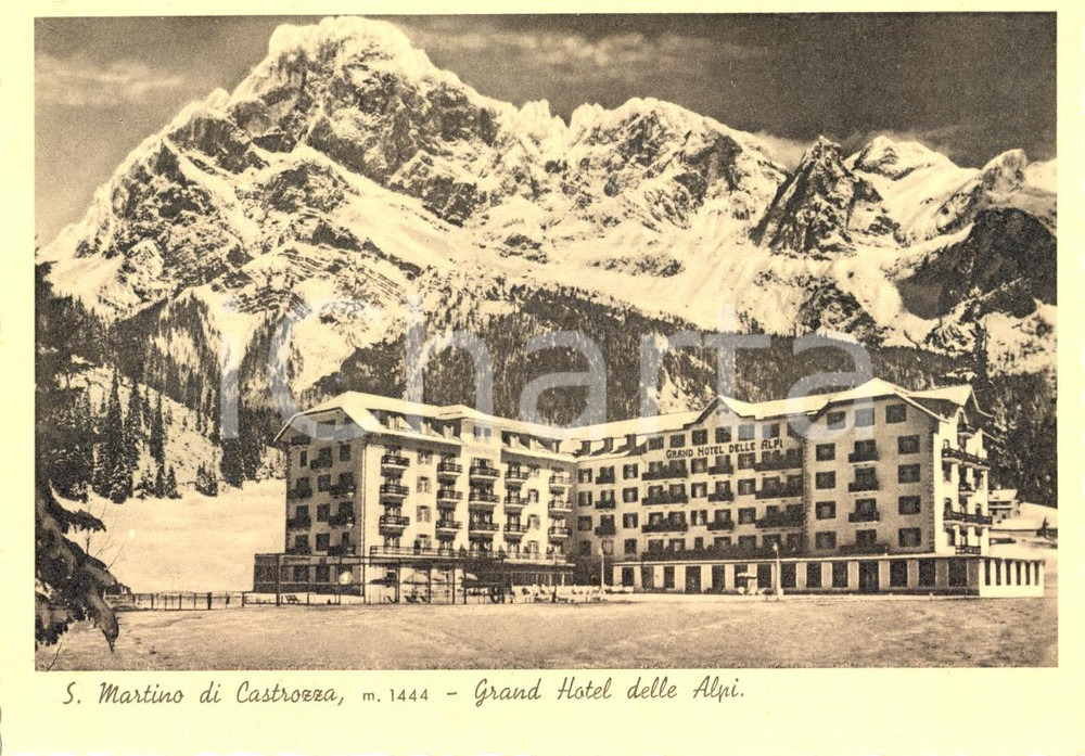 Cartolina originale da collezione 1935 ca TONADICO TN Panorama  SAN MARTINO DI CASTROZZA Cartolina postale FG 1