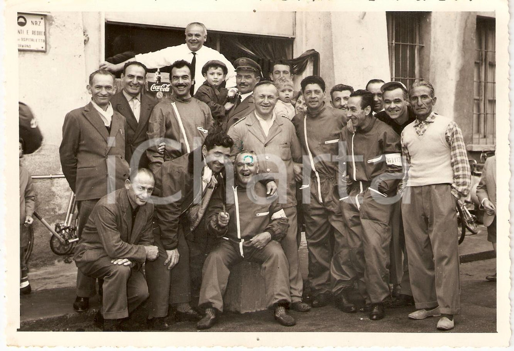 Fotografia d epoca originale 1961 OSPITALETTO DI CORMANO IÂ° Coppa ACI Staff SC Reduci e combattenti CICLISMO 1