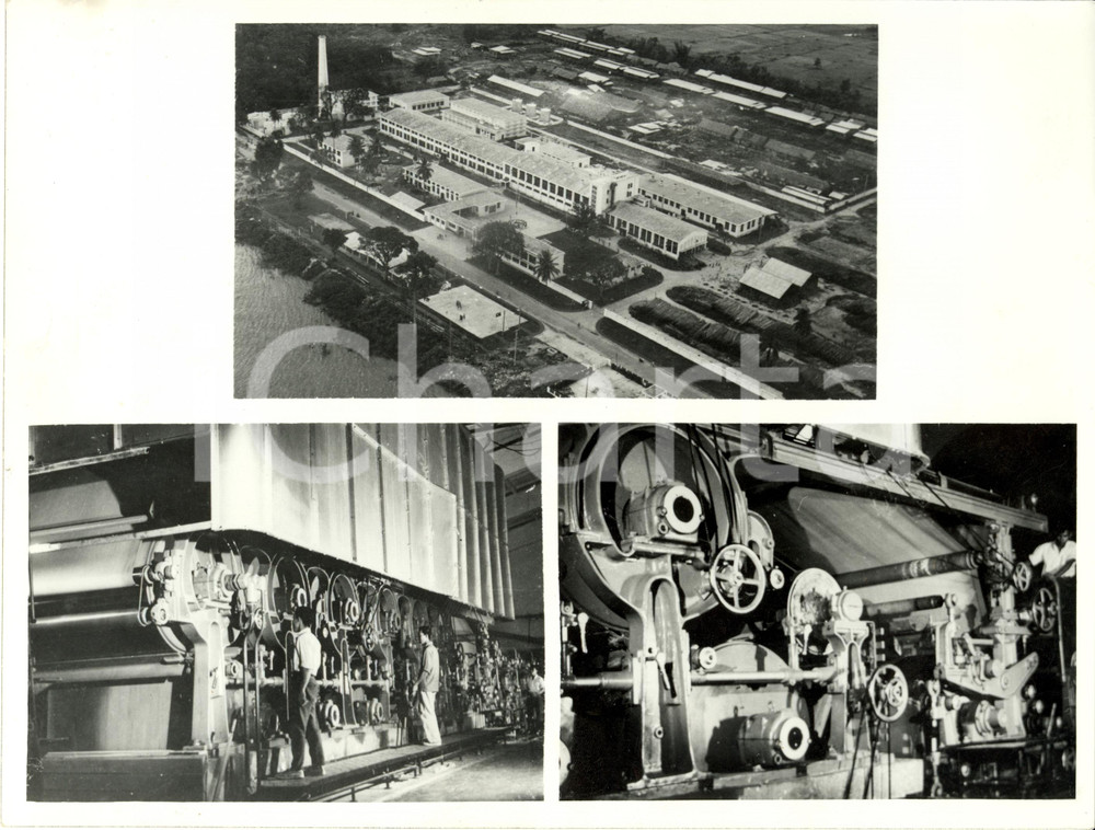 Fotografia d epoca originale 1960 ca KRATIE Cambodia La papeterie de CHHLONG et son Ã©quipement Photo 1