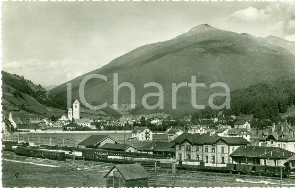 Cartolina originale da collezione 1949 SAN CANDIDO BZ Deposito treni a stazione ferroviaria Cartolina FP VG 1