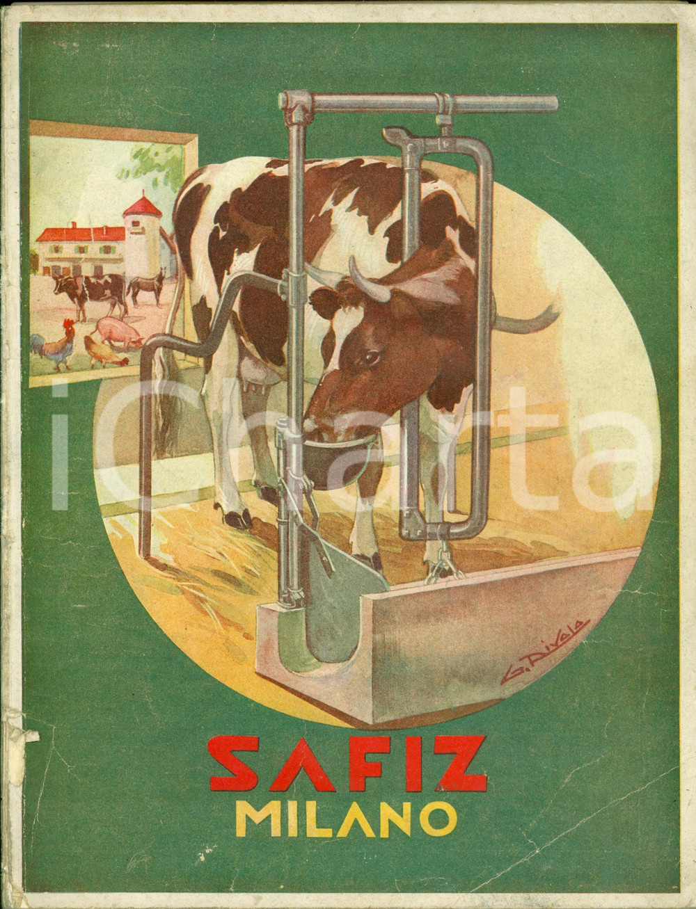 Libro, pubblicazione d epoca 1940 MILANO S.A.F.I.Z. Impianti e costruzioni zootecnia moderna ILLUSTRATO 1