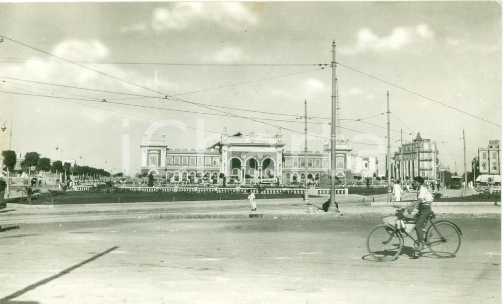 Cartolina originale da collezione 1933 ALESSANDRIA D EGITTO Quanto Ã¨ cambiata stazione treni RAMSES Cartolina FP 1