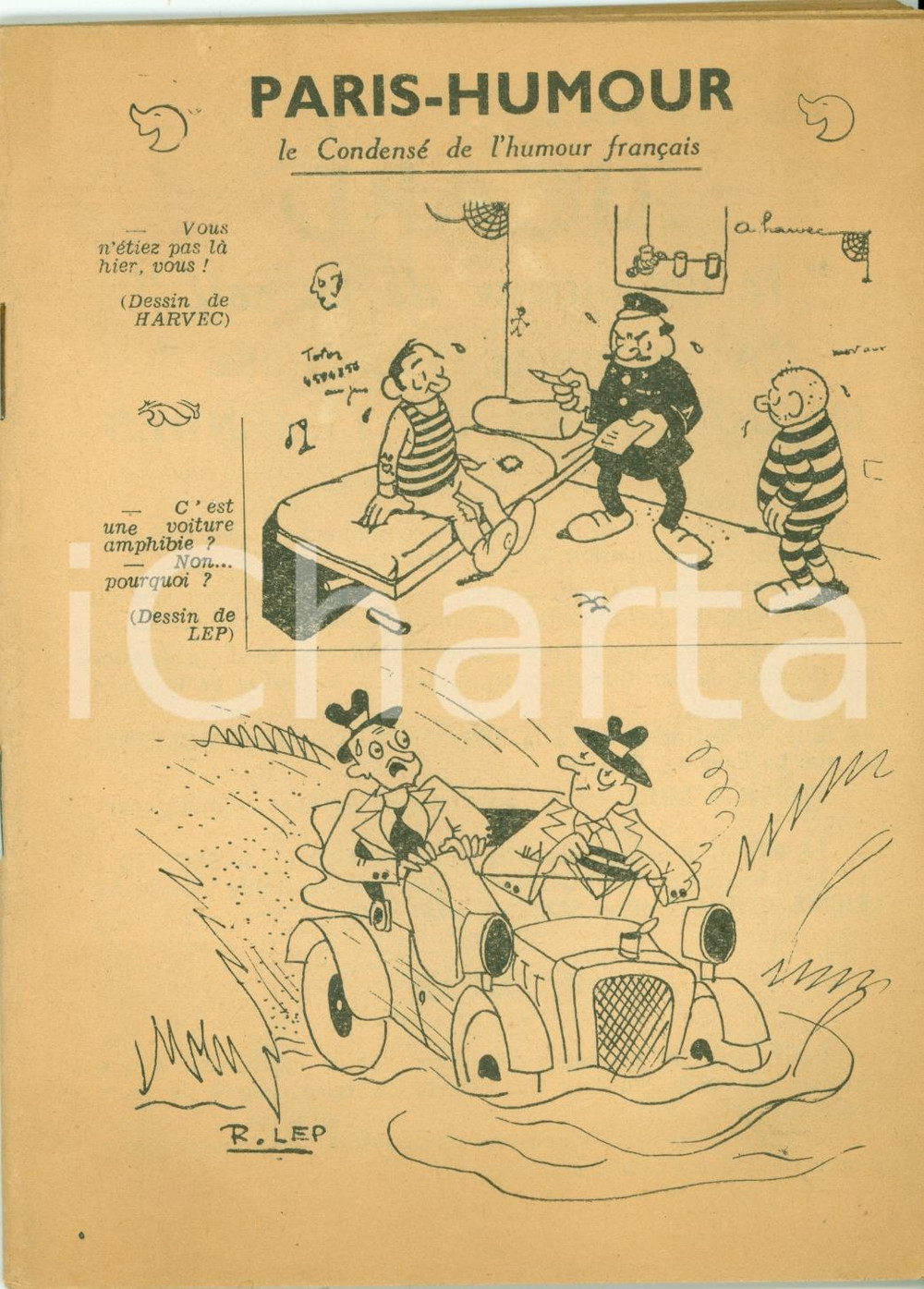 Giornale, rivista storica 1955 ca PARISHUMOUR 11 CondensÃ© humour franÃ§ais ILLUSTRATO 1
