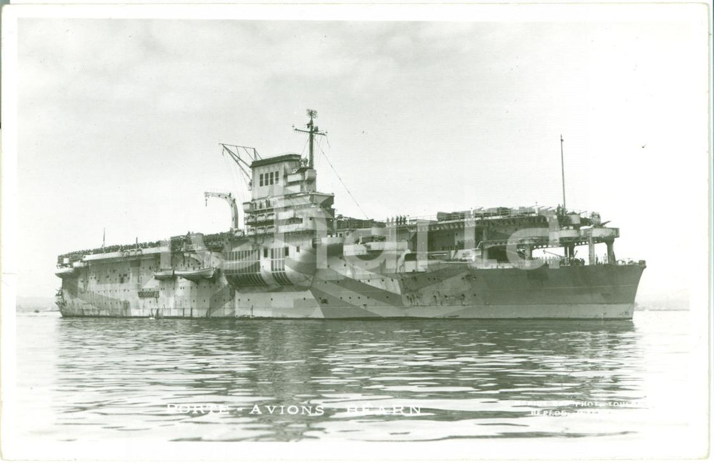 Cartolina originale da collezione 1940 ca MARINA FRANCESE Porteavions BEARN Cartolina FP NV 1