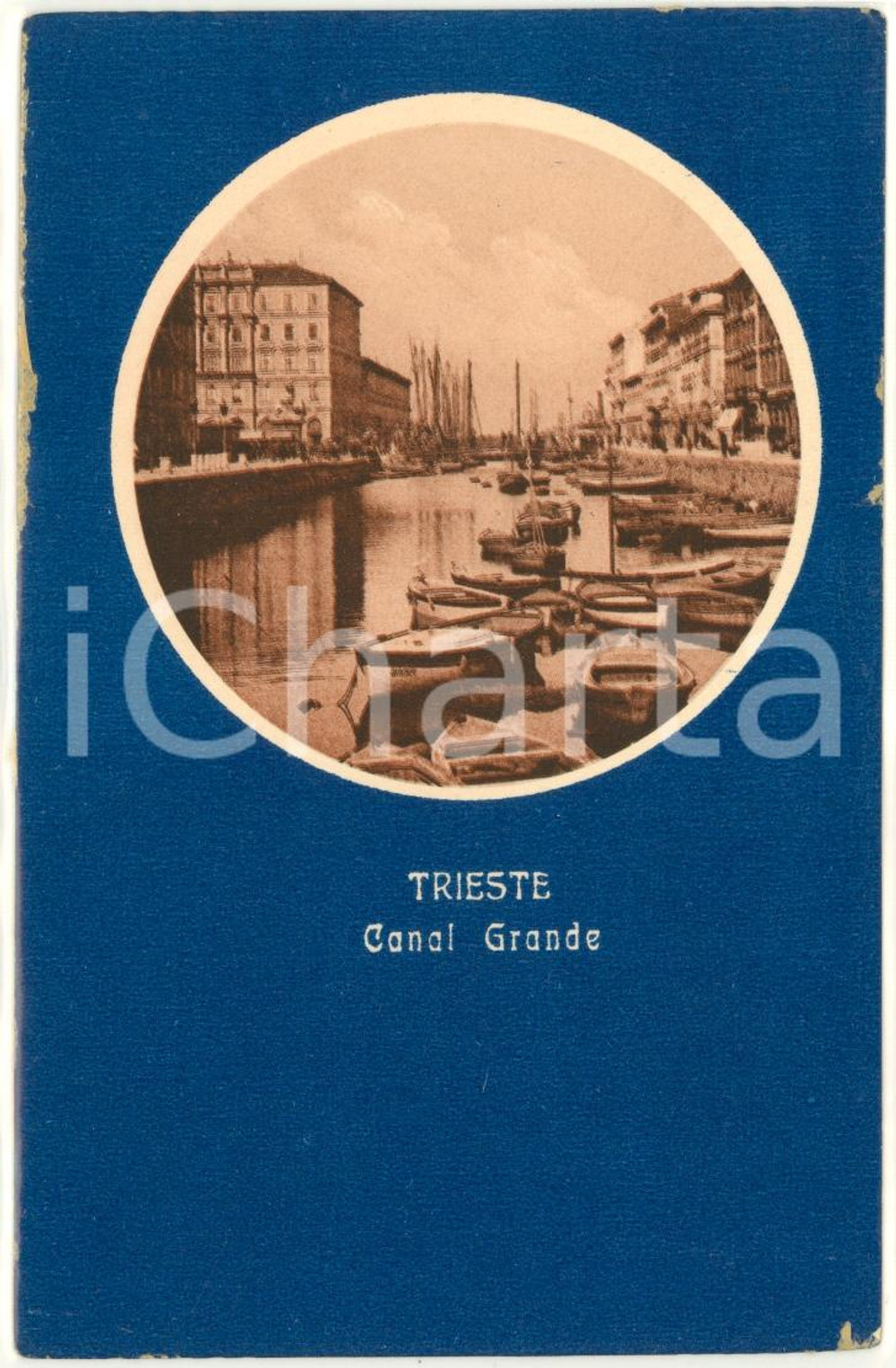 Cartolina originale da collezione 1930 circa TRIESTE Vedutina Canal Grande FP NV 1