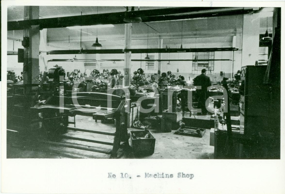 Fotografia d epoca originale 1950 MILANO Sala macchine C.E.T. srl Costruzioni elettromeccaniche telefoniche 1