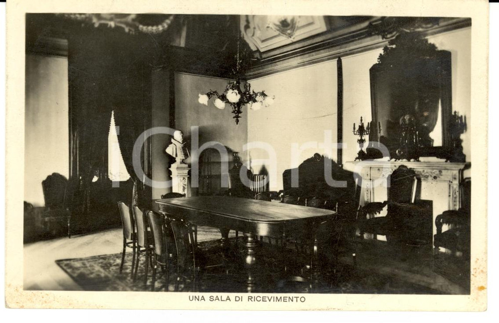 Cartolina originale da collezione 1935 CASALE MONFERRATO Sala Collegio Convitto Municipale TREVISIO FP VG 1