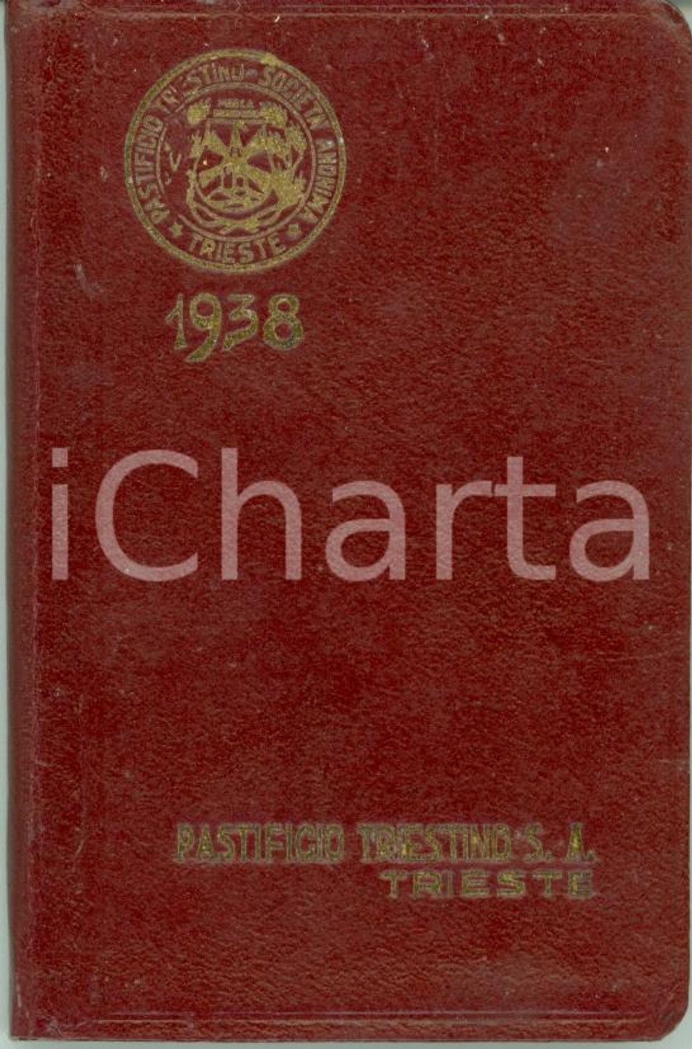 Oggetto da collezione cartaceo 1938 TRIESTE Agendina tascabile Pastificio Triestino 1