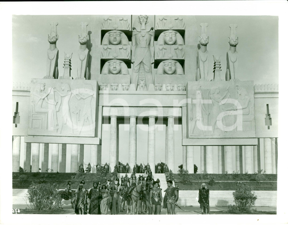 Fotografia d epoca originale 1952 LA REGINA DI SABA Foto scenografia con Franco SILVA Fotografia 1