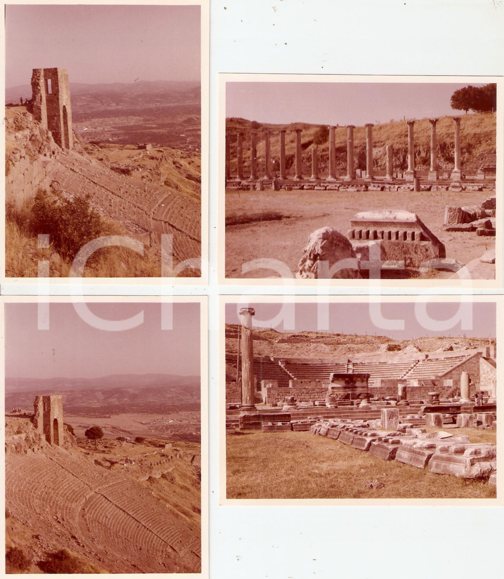 Fotografia d epoca originale 1963 BERGAMA  PERGAMO TURCHIA Panorama con teatro e ASCLEPEION Lotto 4 foto 1