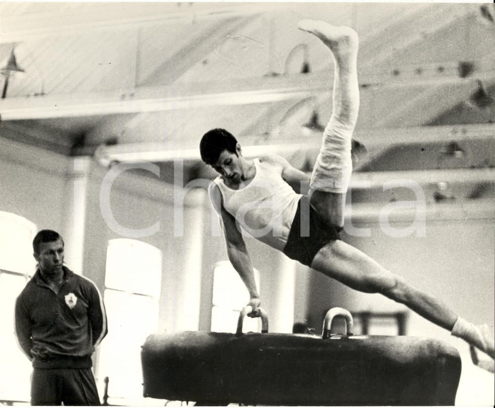 Fotografia d epoca originale 1980 ca MOSCOW Viktor KLIMENKO back in training WHO photo GENERAL SPORTS 1