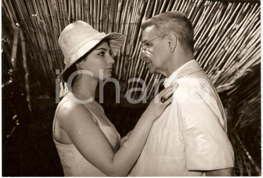 Fotografia d epoca originale 1962 BULGARIA Nevena KOKANOVA Volfgang LANGHOF in TYUTYUN Foto di scena 1