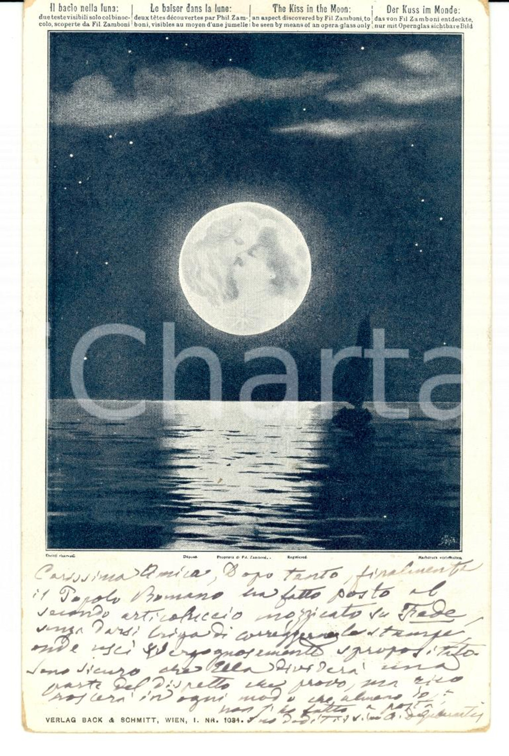 Autografo originale 1912 ROMA Angelo DE GUBERNATIS a Giulia LAZZARI TURCO Autografo 1