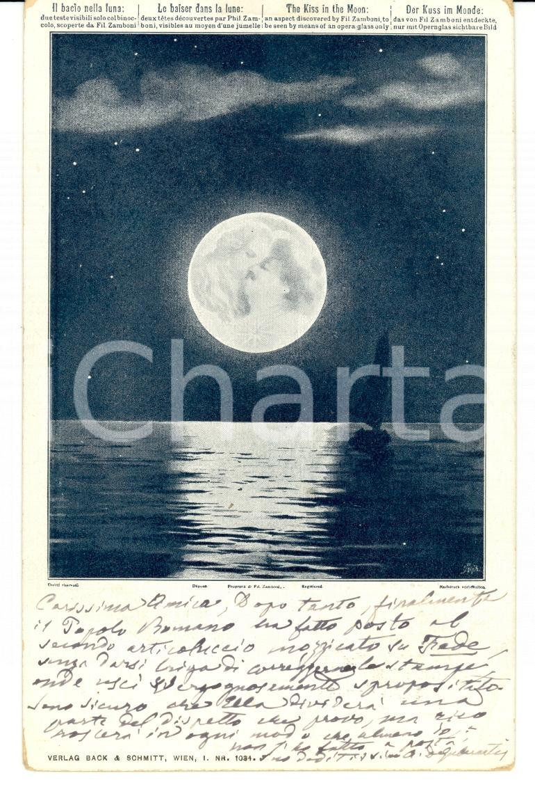 Autografo originale 1912 ROMA Angelo DE GUBERNATIS a Giulia LAZZARI TURCO Autografo 1