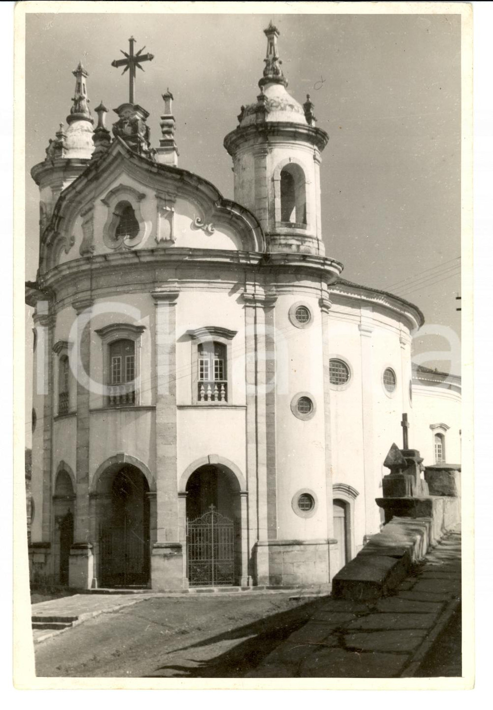 Fotografia d epoca originale 1950 OURO PRETO Brazil Igreja de Nossa Senhora do RosÃ¡rio Photo 1