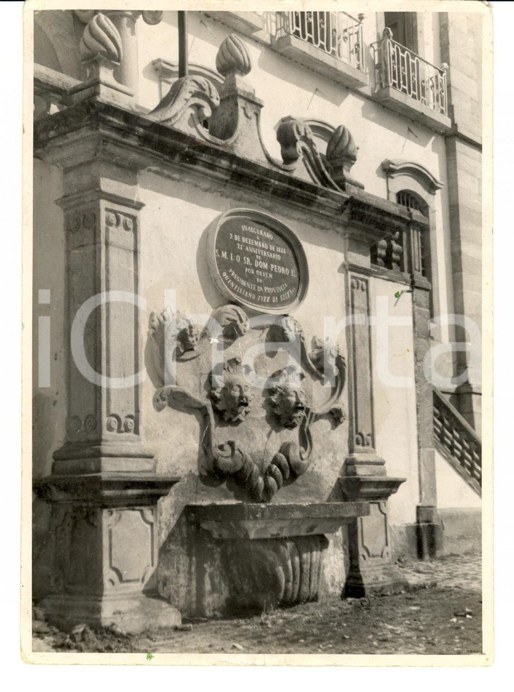 Fotografia d epoca originale 1950 OURO PRETO Brazil Chafariz da PraÃ§a Tiradentes Photo 1