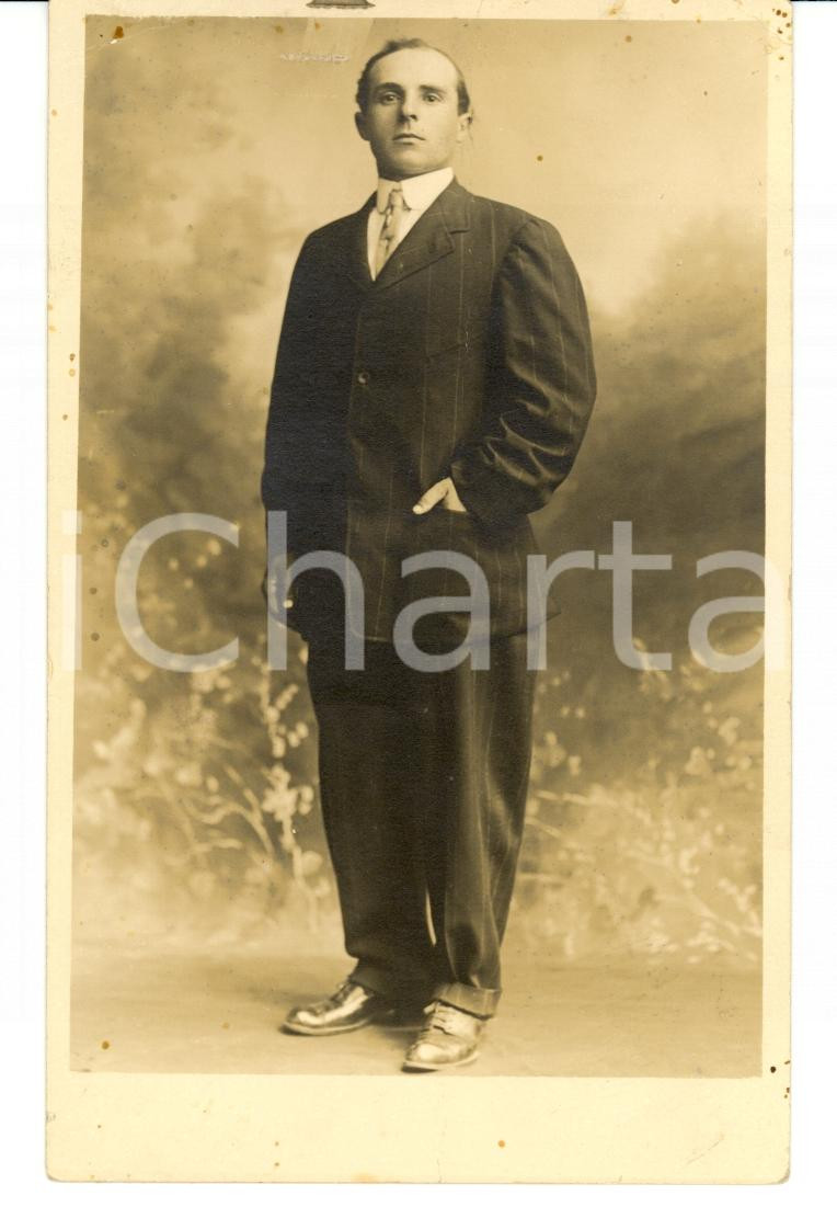 Fotografia d epoca originale 1912 BERNARDSVILLE New Jersey, USA Portrait of Tony ULISSE 1