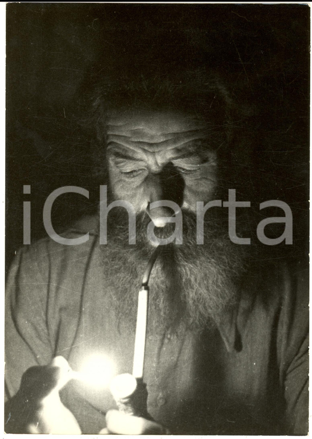 Fotografia d epoca originale 1955 ca NAPOLI Renato D AYALA VALVA con pipa The Smoker Fotografia 1