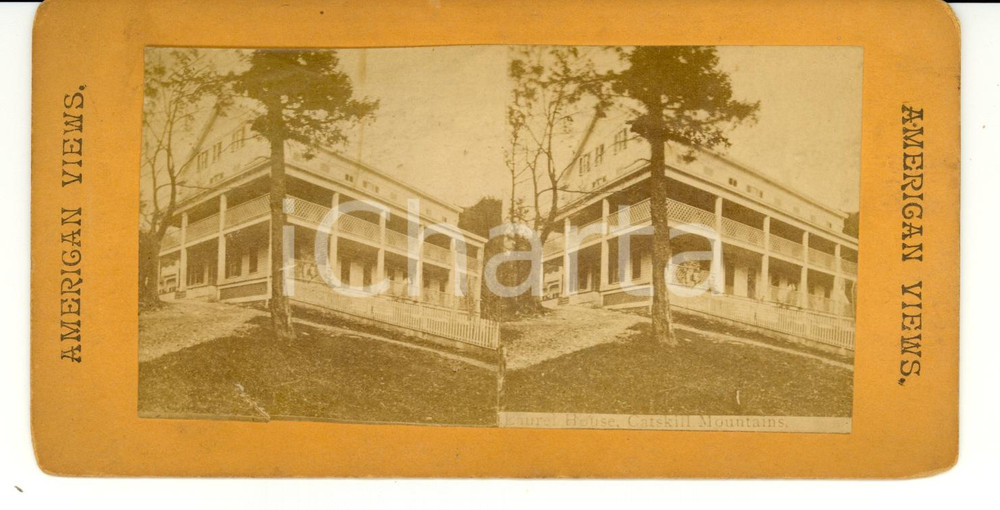 Fotografia d epoca originale 1890 CATSKILL MOUNTAINS USA Laurel House  American Views 1