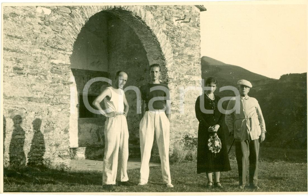 Fotografia d epoca originale 1936 BARGAGLI GE Ritratto di famiglia  Fotografia 1 1