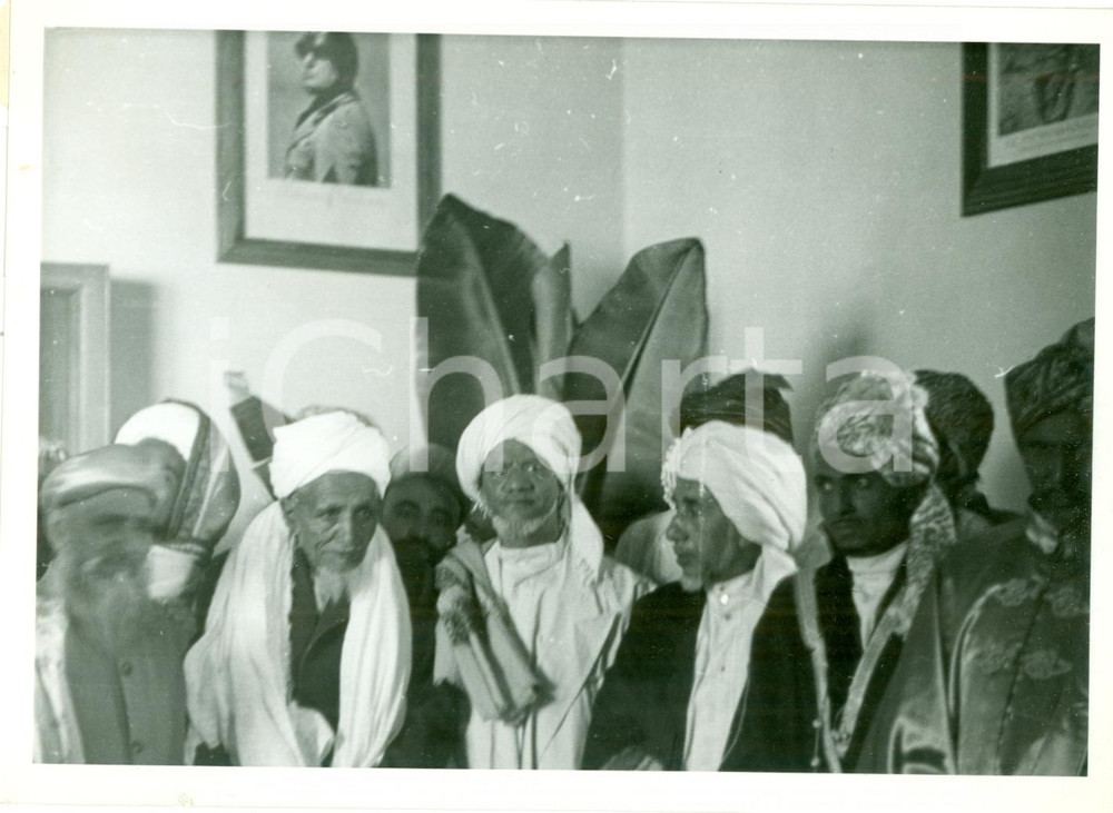 Fotografia d epoca originale 1940 ca ADDIS ABEBA ETIOPIA Notabili musulmani alla fine del RAMADAN Foto 1