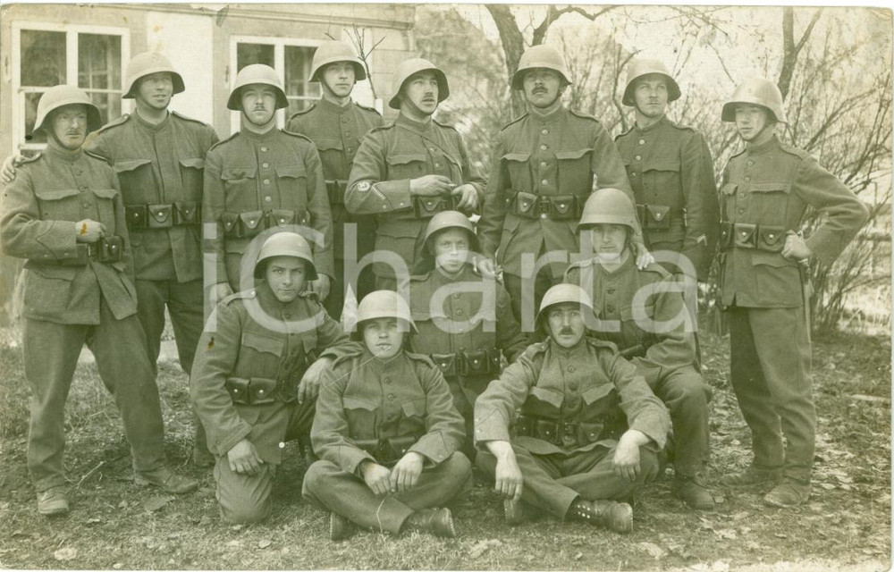 Fotografia d epoca originale 1924 JEGENSTORF SWITZERLAND Fritz BIGLER Divisione Esploratori AufklÃ¤rer FOTO 1