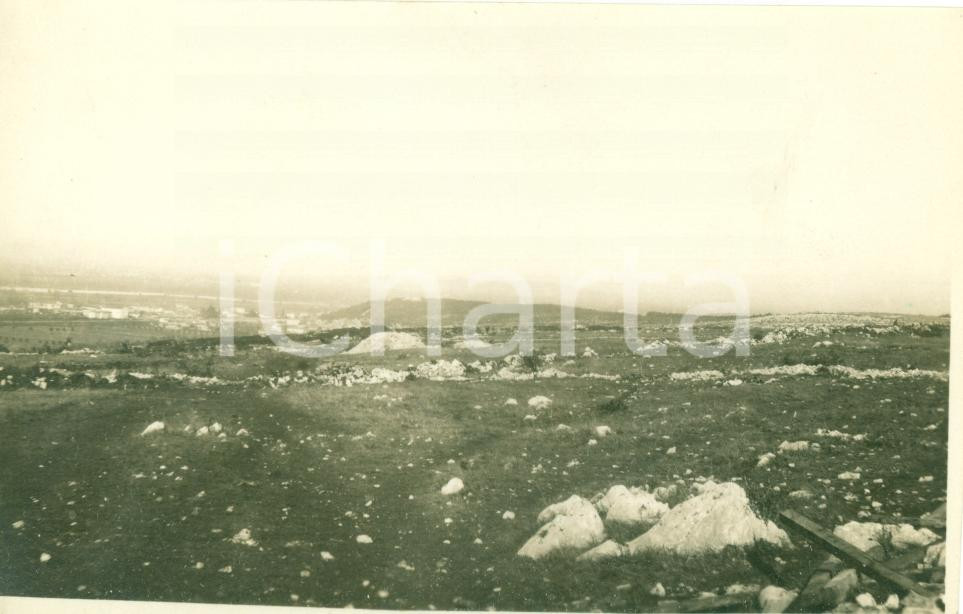 Fotografia d epoca originale 1917 CARSO WWI Spianata III gruppo Fanteria Vera fotografia 1