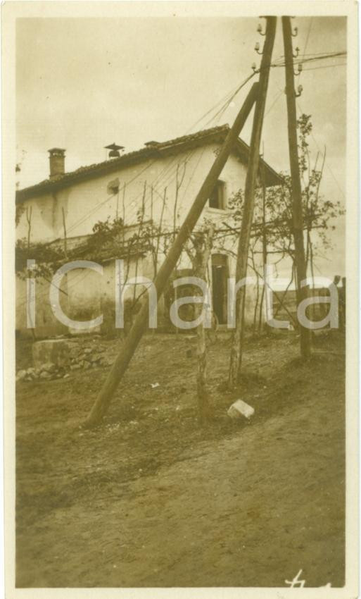 Fotografia d epoca originale 1917 FOGLIANO REDIPUGLIA GO WWI Posti di medicazione III Gruppo a POLAZZO Foto 1