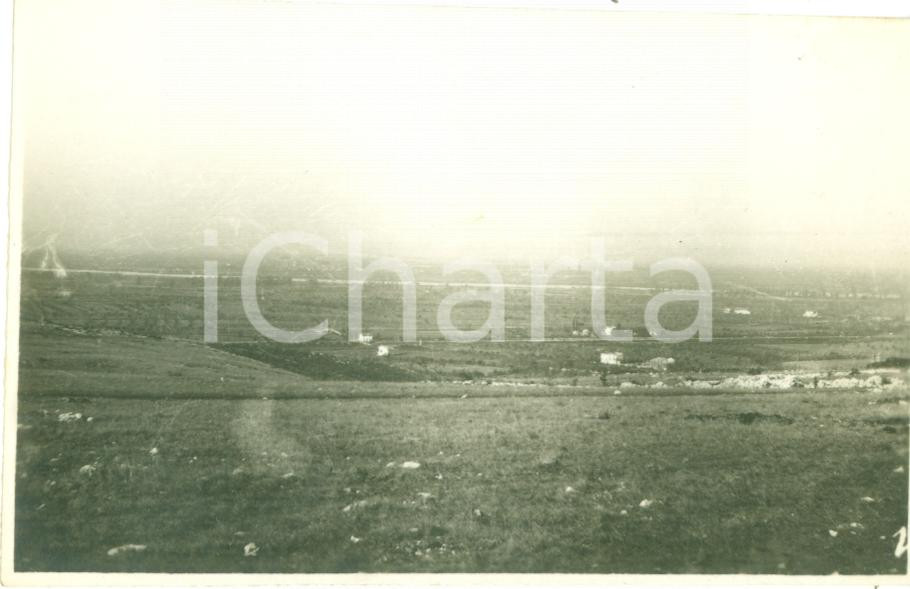 Fotografia d epoca originale 1917 FOGLIANO REDIPUGLIA GO WWI Pianura ISONZO e alture Fotografia 1