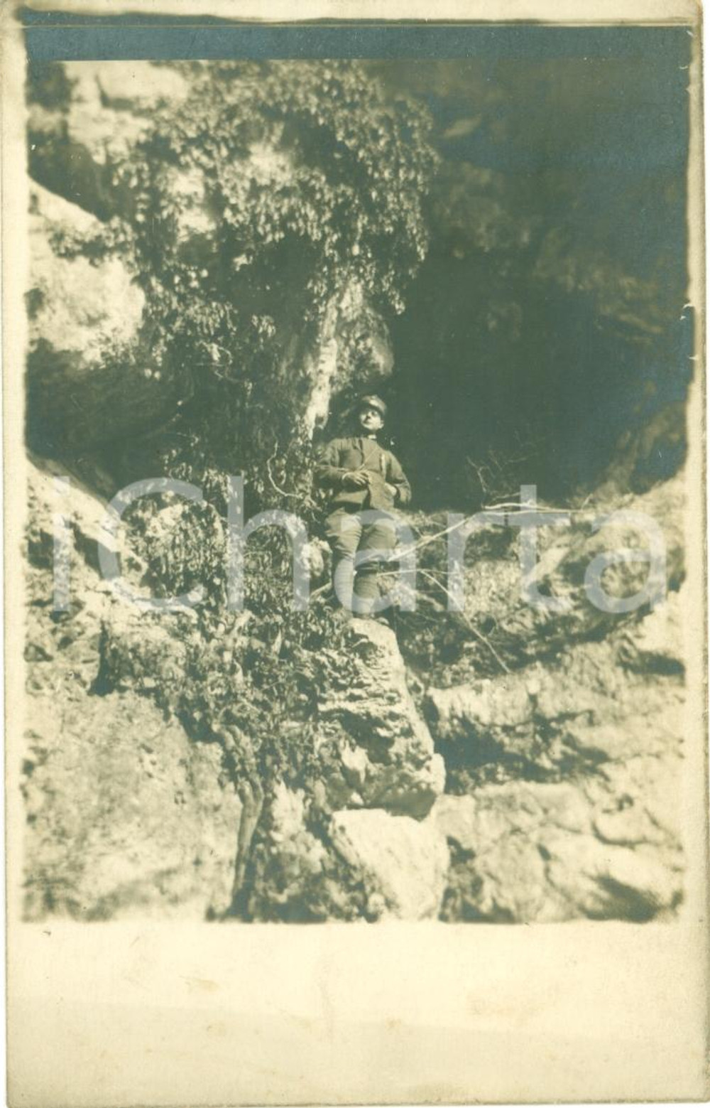 Fotografia d epoca originale 1917 SLOVENIA WWII Edmondo ZANCHI Compagnia ALLINEY 155Â° Fanteria ALESSANDRIA 1