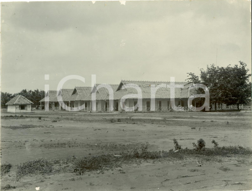 Fotografia d epoca originale 1925 ca BANGKOK THAILANDIA Impresa Guido LAVIZZARI Nuovi edifici residenziali 1