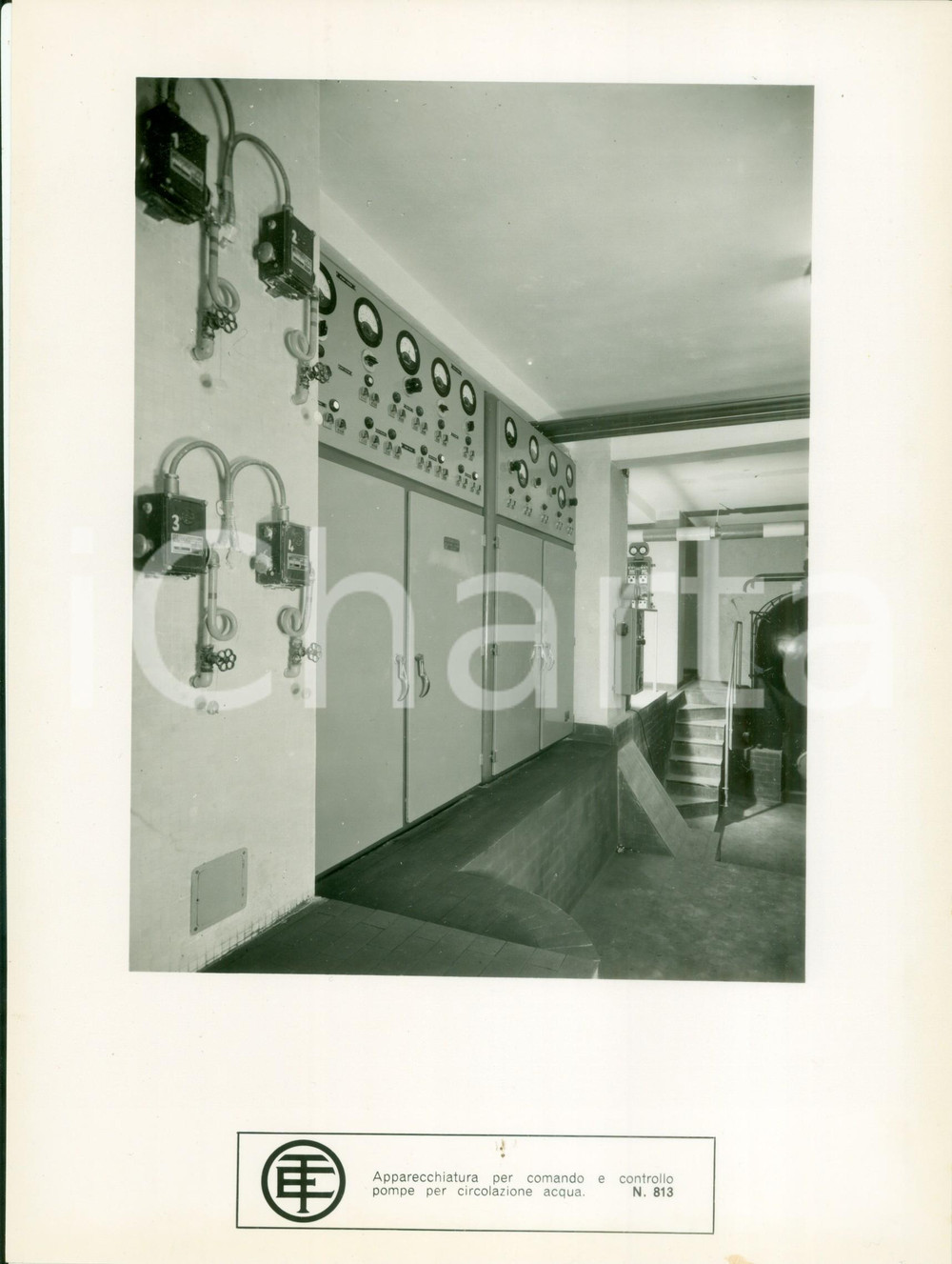 Materiale pubblicitario d’epoca 1960 MILANO Telemeccanica Elettrica Comando pompe per acqua Scheda fotografica 1