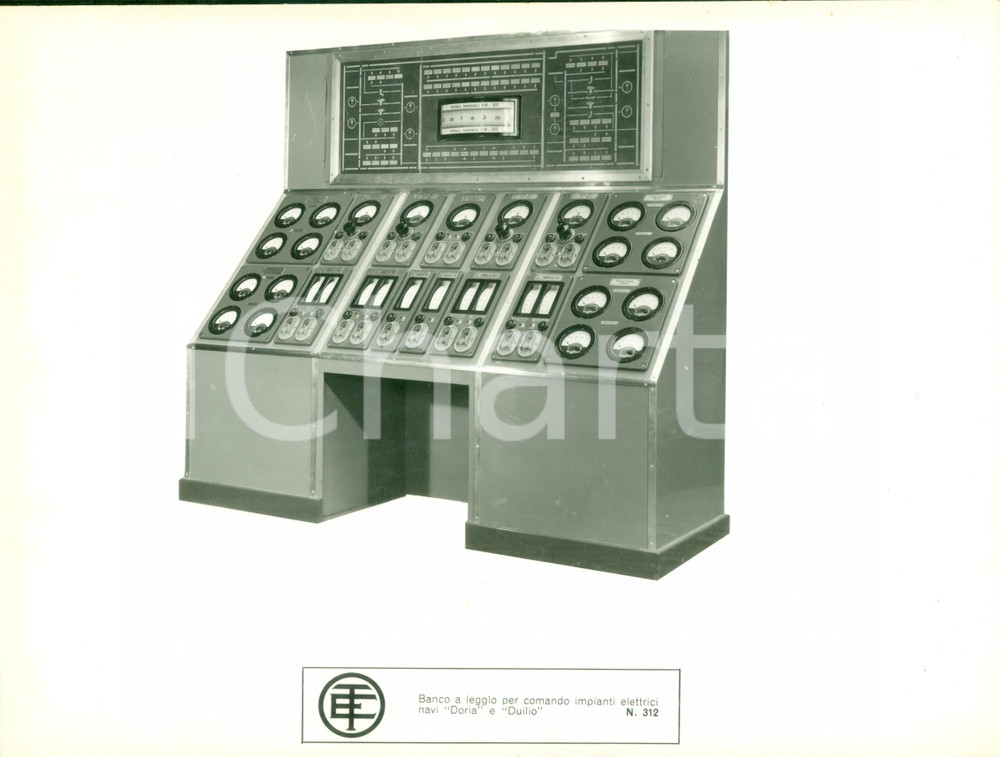 Materiale pubblicitario d’epoca 1960 MILANO Telemeccanica Elettrica Comando impianti navi DORIA e DUILIO Scheda 1