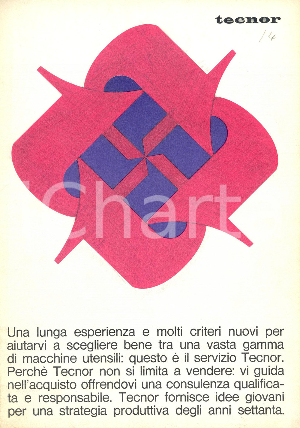 Materiale pubblicitario d’epoca 1970 ca MILANO Ditta TECNOR  Macchine utensili Catalogo ILLUSTRATO 1