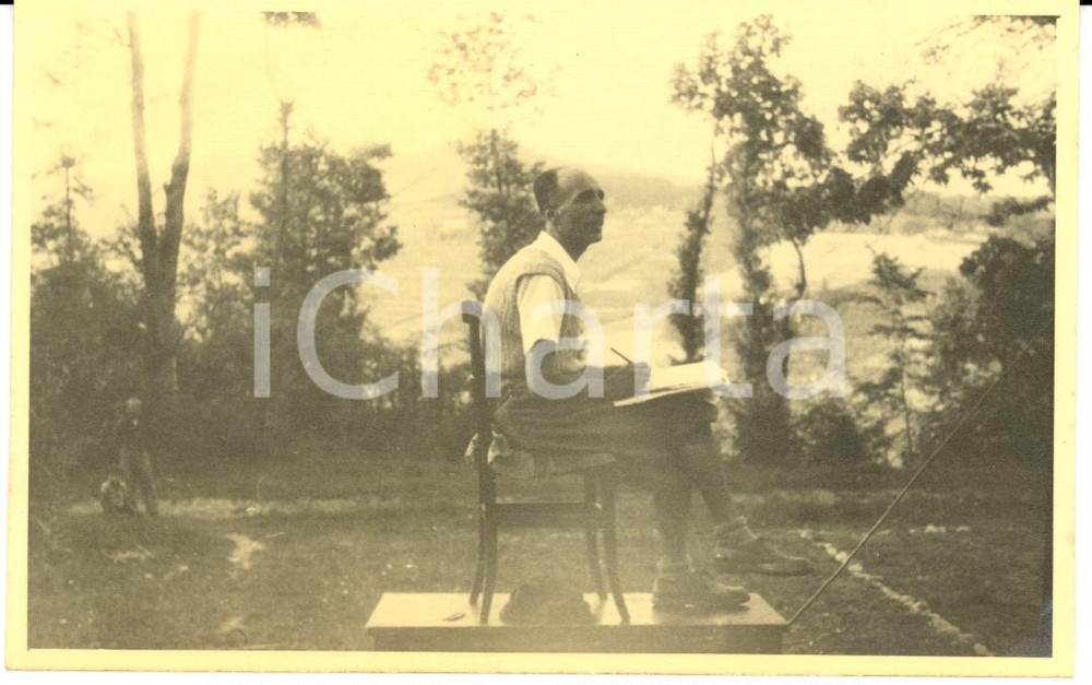 Fotografia d epoca originale 1940 ca GRILLANO OVADA AL L arbitro del lancio dell anello Fotografia 1