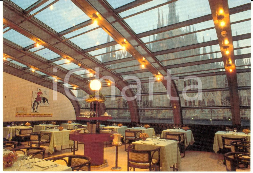 Cartolina originale da collezione 1980 ca MILANO Bistrot GUALTIERO MARCHESI Vintage Cartolina FG NV 1