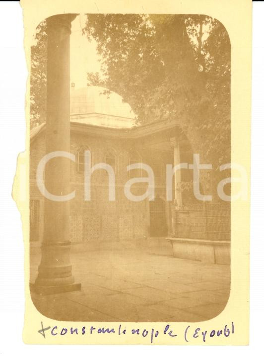 Fotografia d epoca originale 1920 ISTANBUL Turkey Moschea di EYUP SULTAN Foto VINTAGE ORIENTE cm 9x6 1
