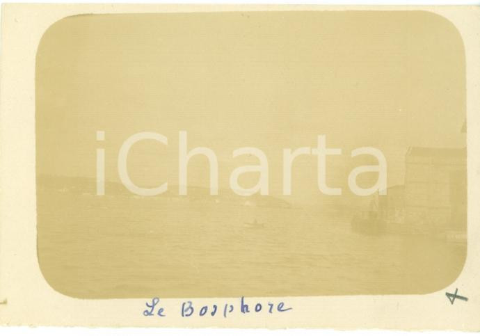 Fotografia d epoca originale 1920 ISTANBUL Bosforo visto da quartiere SCUTARI  Vintage ORIENTE 9 x 6 cm 1