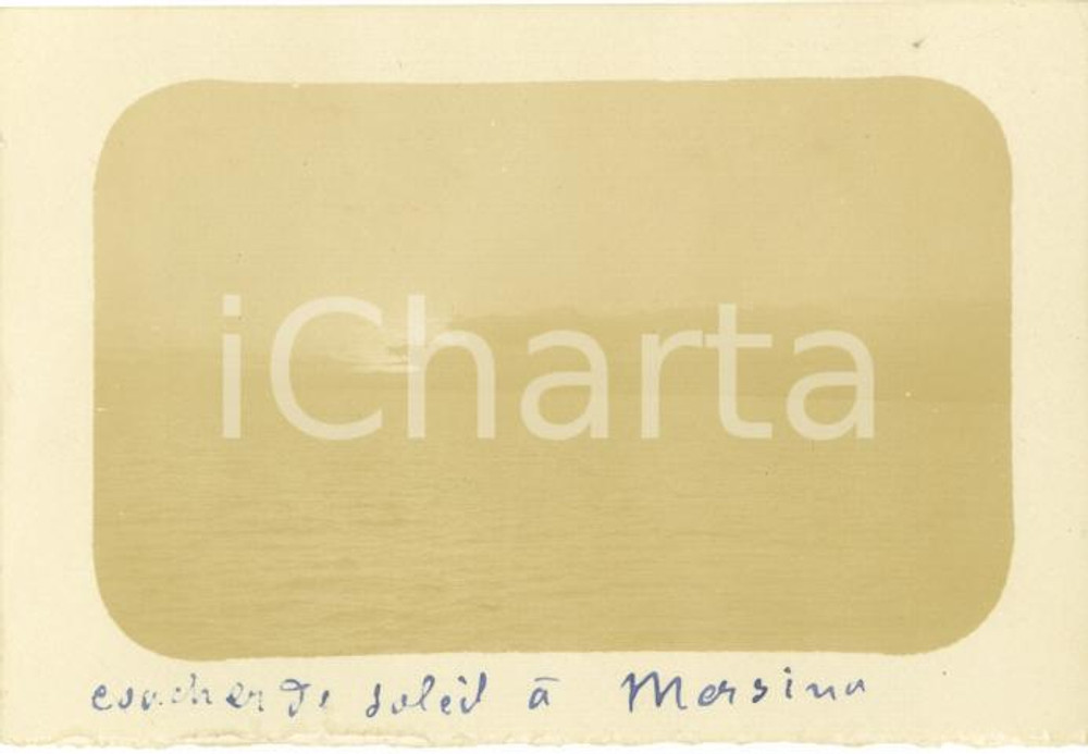 Fotografia d epoca originale 1920 MERSINA TURCHIA Tramonto sul mare Foto vintage ORIENTE 9 x 6 cm 1