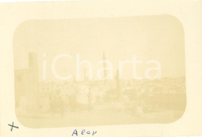 Fotografia d epoca originale 1920 ALEPPO SIRIA Veduta generale della cittÃ  Foto vintage ORIENTE 9 x 6 cm 1