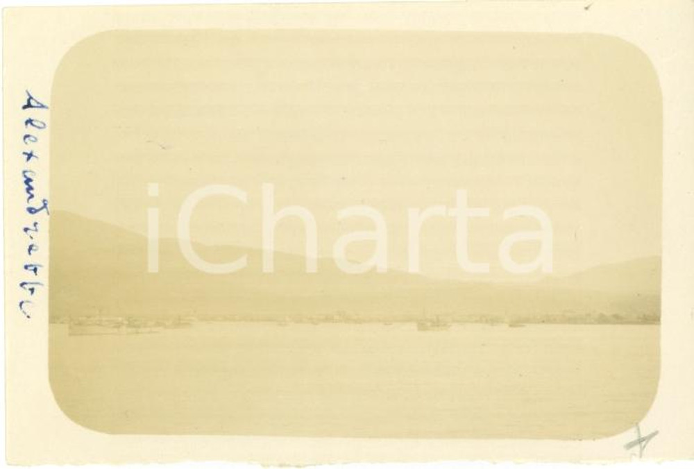 Fotografia d epoca originale 1920 ALEPPO SIRIA Veduta generale del porto Foto vintage ORIENTE 9 x 6 cm 1