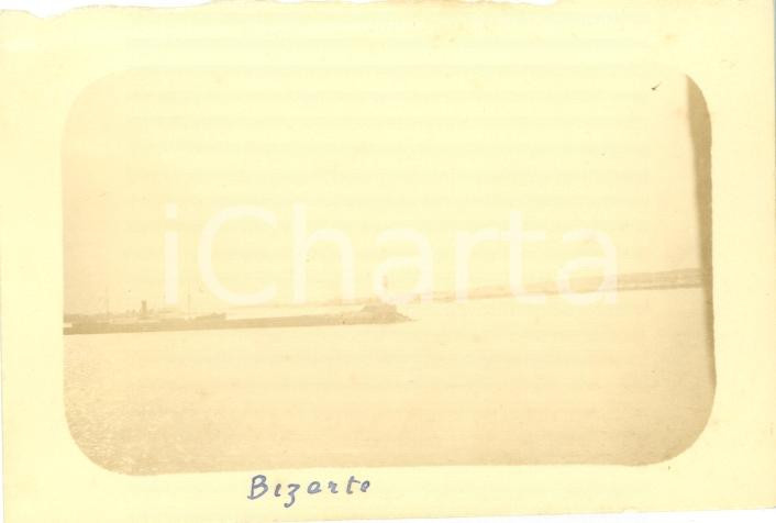 Fotografia d epoca originale 1920 BISERTA TUNISIA Ingresso del porto Foto vintage 9 x 6 cm 1